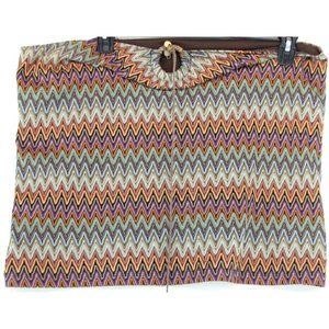 SALE! Abstract Knit Brown Orange Short Mini Skirt